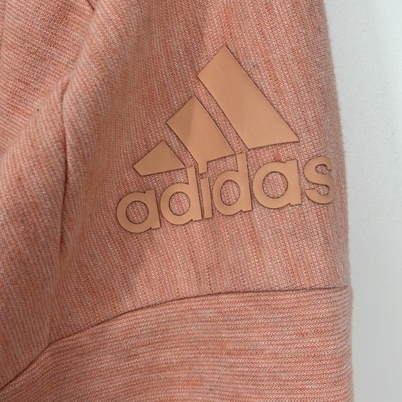 Adidas ID Melang Hooded Full Zip Track Jacket Pink Size Small - Picture 4 of 12
